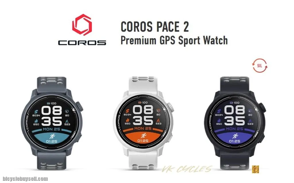 Coros Pace 2 Premium GPS Sport Silicone Watch, White